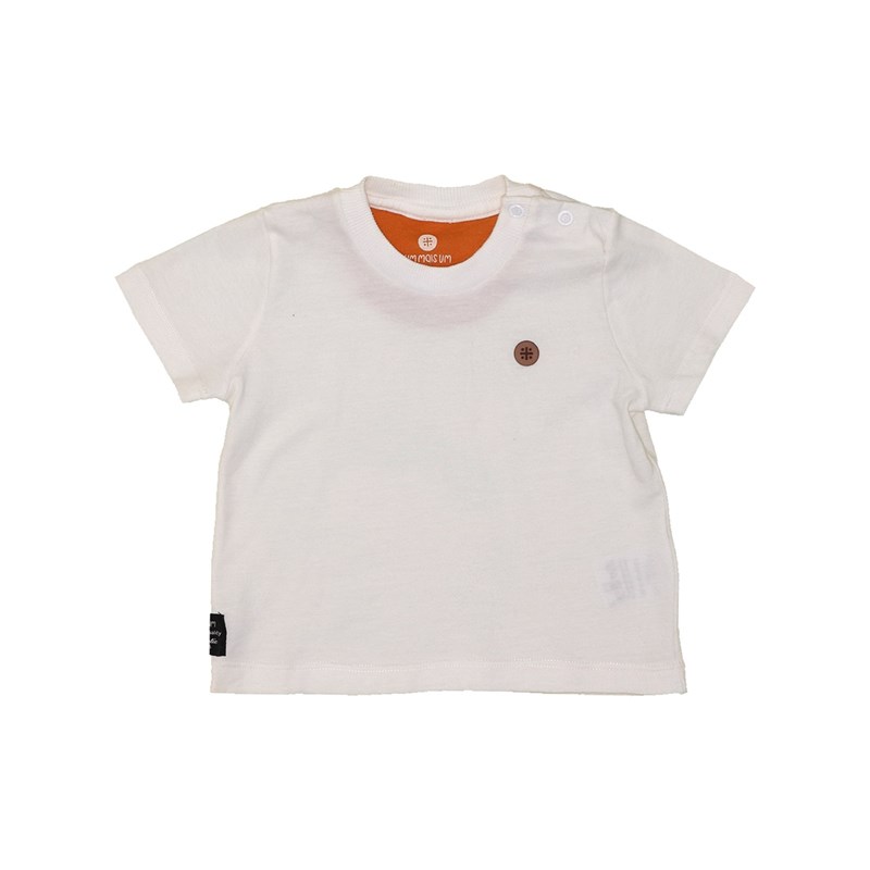 T-Shirt infantil/ baby masculina em malha básica manga curta CRU