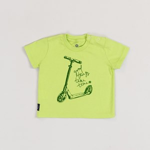 T-Shirt Infantil Baby Masculina Estampa 'PATINETE' LIMA