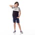 T-Shirt Infantil / Kids Em Malha Com Estampa Frontal E Recortes - Um Mais Um Preto