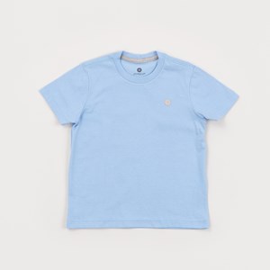 T-Shirt Infantil Masculina Básica Azul Claro