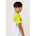 T-Shirt Infantil Masculina Bicolor Estampa TRAINING Branco