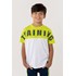 T-Shirt Infantil Masculina Bicolor Estampa TRAINING Branco Tamanho 4