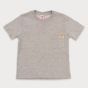 T-Shirt Infantil Masculina Com Bolso MESCLA MEDIO