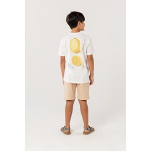 T-Shirt Infantil Masculina Com Estampas OFF WHITE