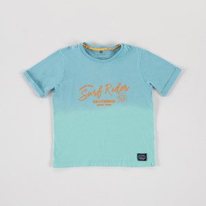 T-Shirt Infantil Masculina Dip Dye SURF RIDER AZUL JEANS