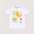 T-Shirt Infantil Masculina Estampa BEACH Branco
