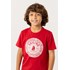T-Shirt Infantil Masculina Estampa Frontal Vermelho