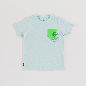 T-Shirt Infantil Masculina Malha Listrada ACQUA