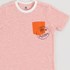T-Shirt Infantil Masculina Malha Listrada LARANJA