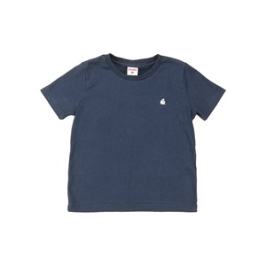 T-shirt infantil masculina manga curta básica meia malha Marinho