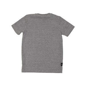 T-shirt infantil masculina manga curta em malha com estampa de broto de feijão GRAFITE
