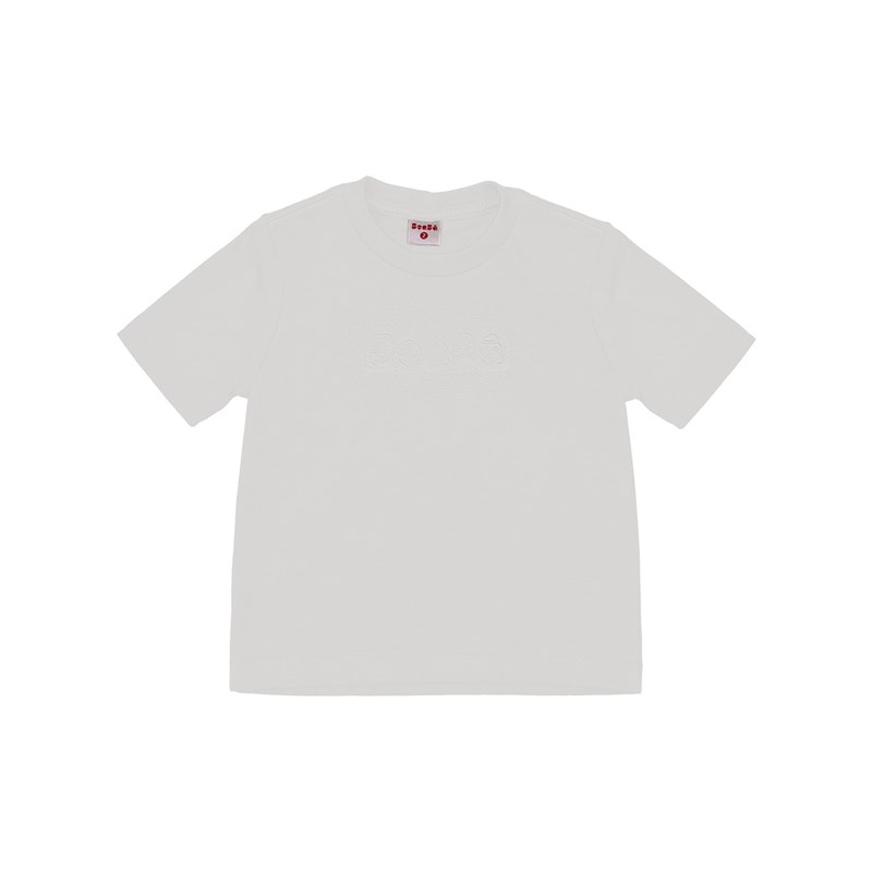 T-shirt infantil masculina manga curta meia malha básica Beabá CRU