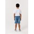 T-Shirt Infantil Masculina "O Rio E O Oceano" Branco