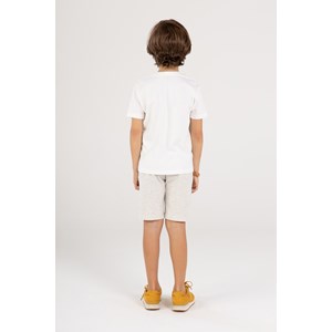 T-Shirt Infantil Masculina OFF WHITE