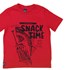 T-Shirt Infantil Masculina Sustentável Estampa Tubarão Vermelho