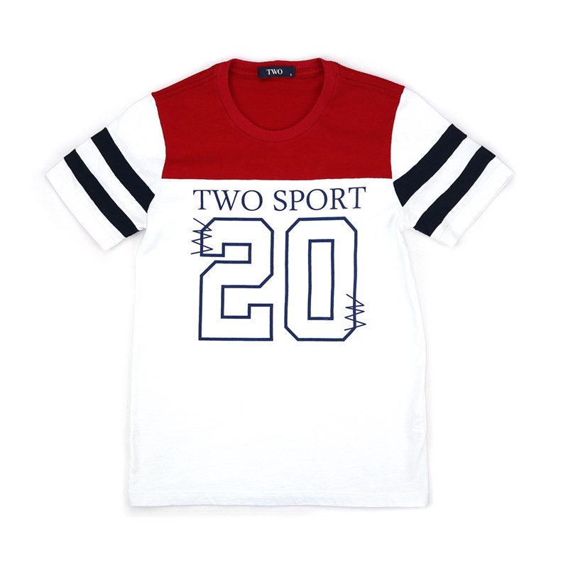 T-Shirt Infantil / Teen Em Malha Penteada C/Estampa Frontal - Two Branco