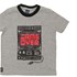 T-Shirt Masculina Infantil Sustentável Estampa Game Over Grafite