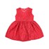 Vestido/calcinha infantil/baby em renda com lycra floral  e forro - um mais um Vermelho