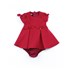 Vestido infantil / baby com pingente em crepe com lycra - 1+1 Vermelho