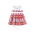 Vestido Infantil / Baby Em Neoprene Cru - 1+1 Vermelho