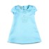 Vestido Infantil Em Neoprene Com Forro De Tricoline Tropical - 1+1 Azul Claro