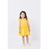 Vestido infantil em tricoline Amarelo Claro
