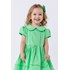 Vestido infantil em tricoline com sianinha Verde Médio