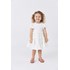 Vestido infantil em tricoline plumetis Branco