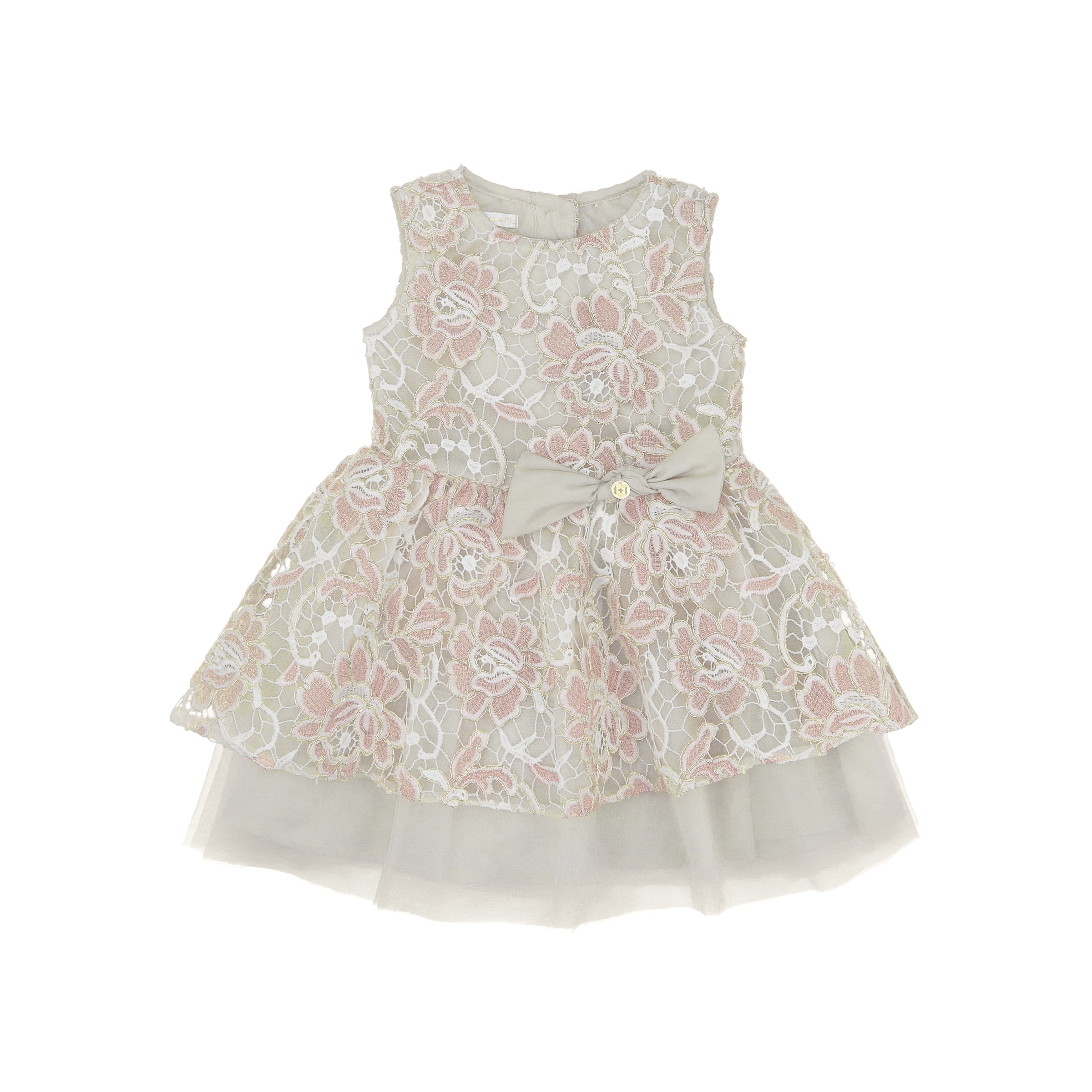 vestido infantil salmão