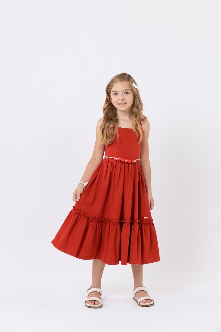 Vestido 2024 midi infantil